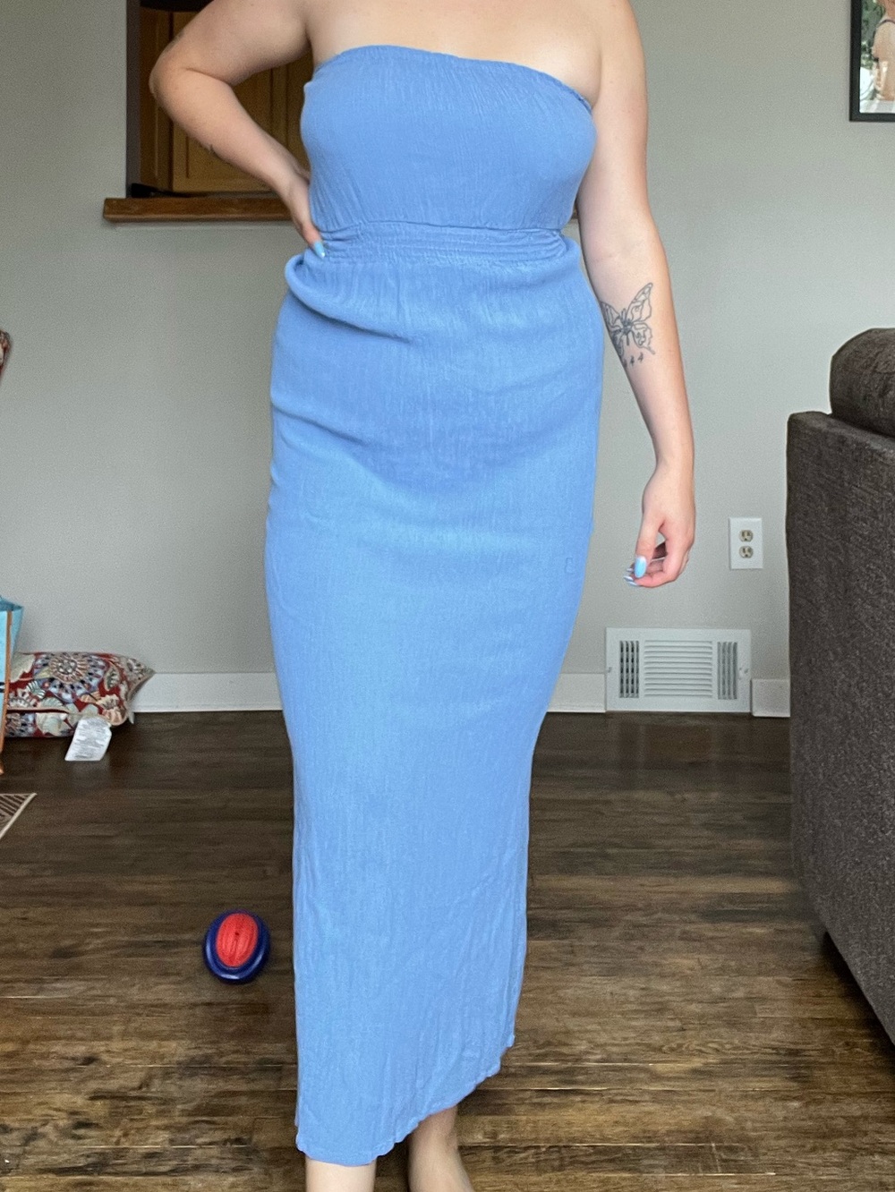 Forever 21 blue maxi dress